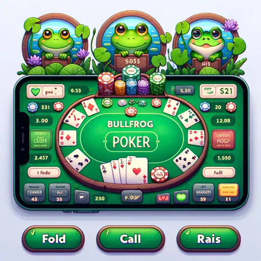 Bullfrog Poker game interface